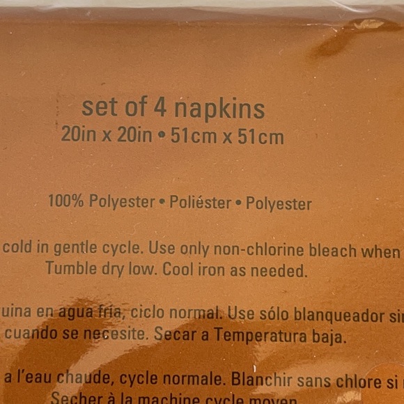 Holiday at Home Gourd Gath Sage Set of 20 Napkins. Brand New With tags. - Picture 5 of 6